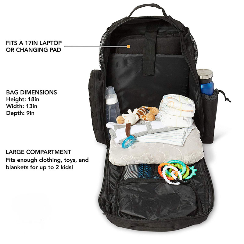 Multifunctional Baby Backpack with Stroller Straps