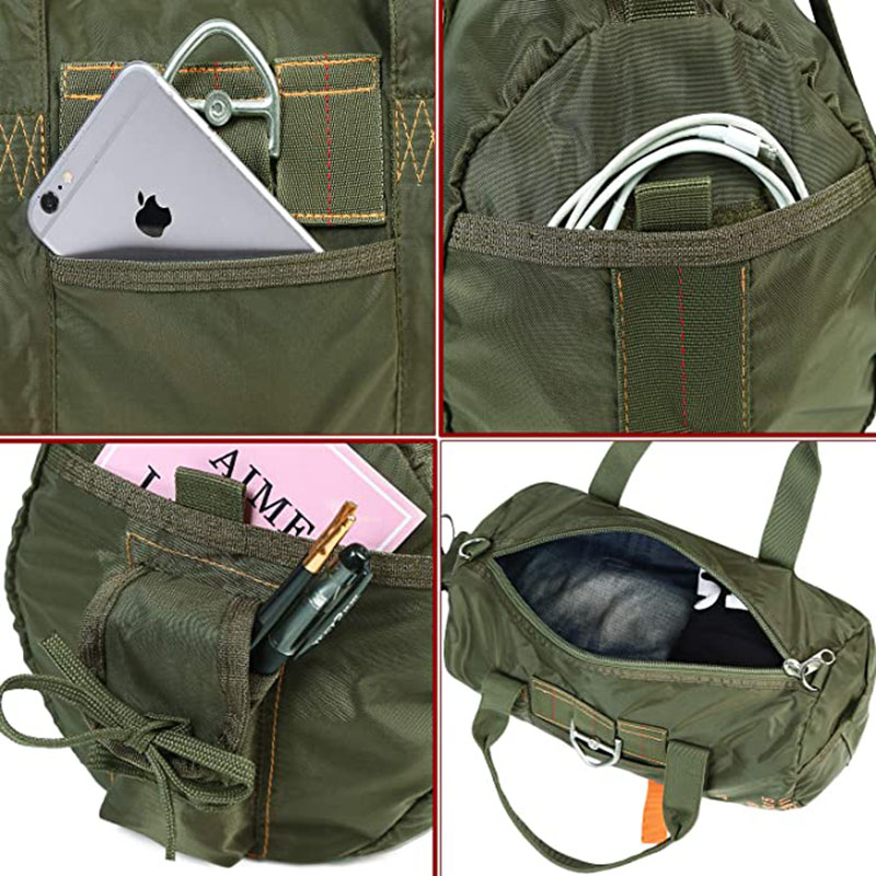 duffel bag with shoe compartment
